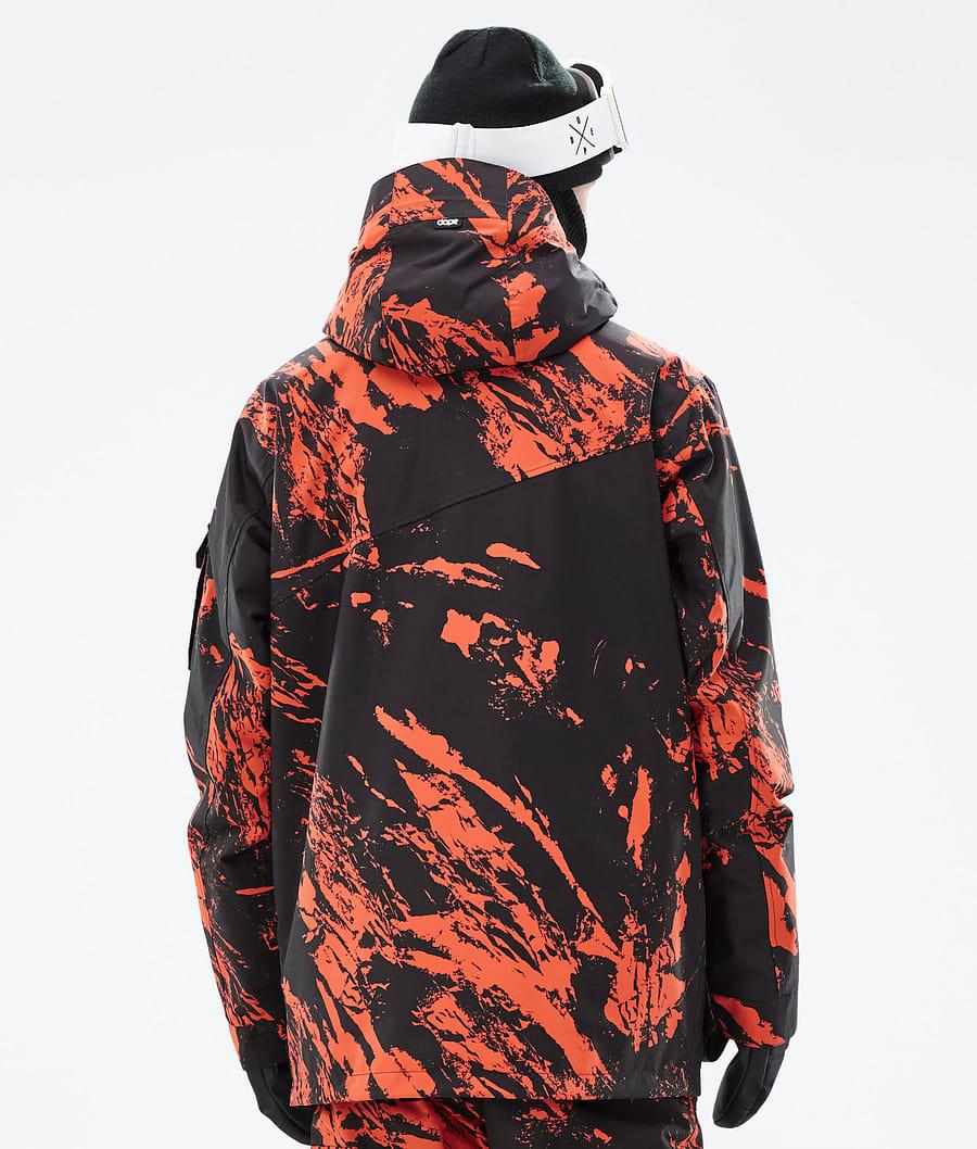 Men's Dope Adept Snowboard Jacket Paint Orange  USA |  VSDZF-3074