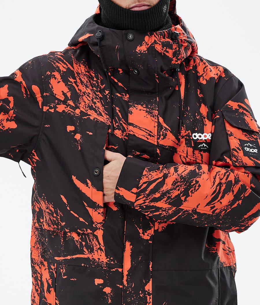 Men's Dope Adept Snowboard Jacket Paint Orange  USA |  VSDZF-3074