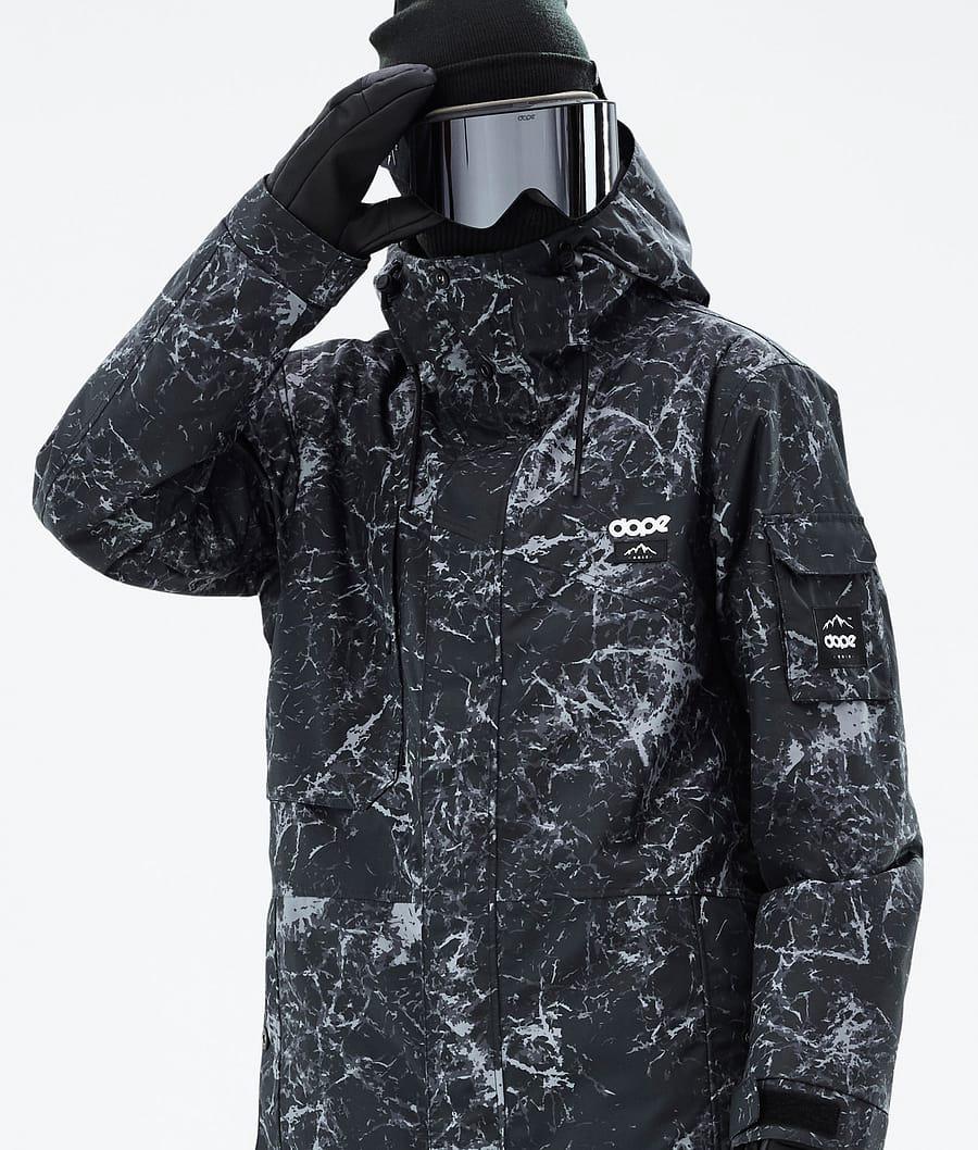 Men's Dope Adept Snowboard Jacket Rock Black  USA |  YTJAN-5208