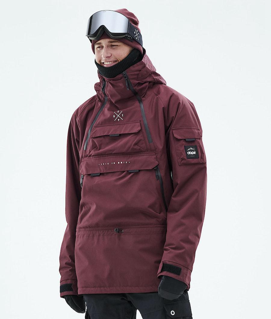 Men\'s Dope Akin 2019 Snowboard Jacket Burgundy  USA |  WDMLX-0359