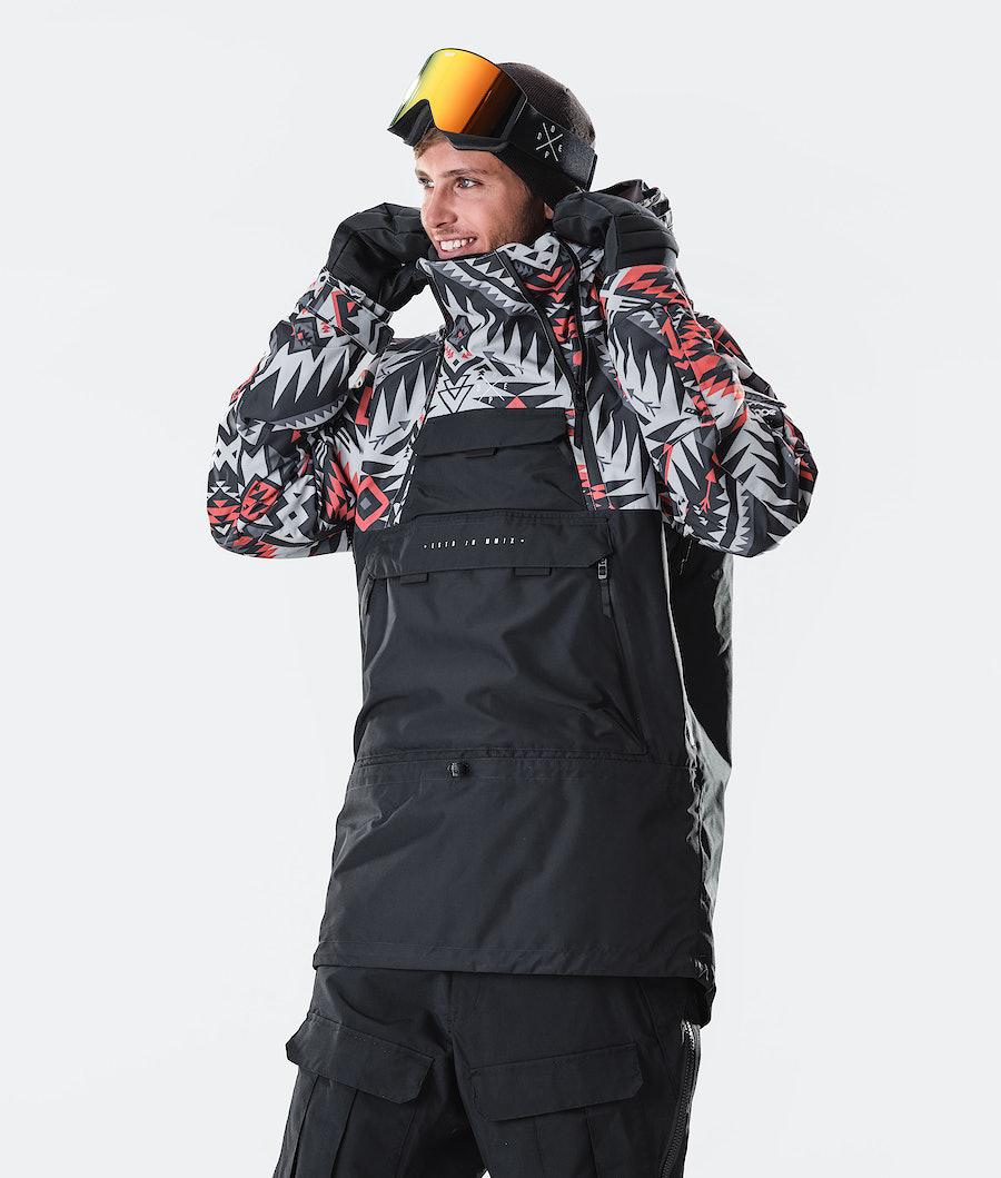 Men's Dope Akin 2020 Snowboard Jacket Arrow Red/Black  USA |  BYMKC-6920