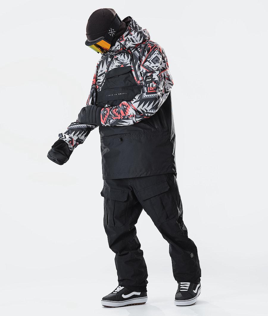 Men's Dope Akin 2020 Snowboard Jacket Arrow Red/Black  USA |  BYMKC-6920