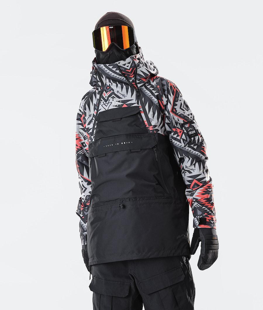 Men\'s Dope Akin 2020 Snowboard Jacket Arrow Red/Black  USA |  BYMKC-6920