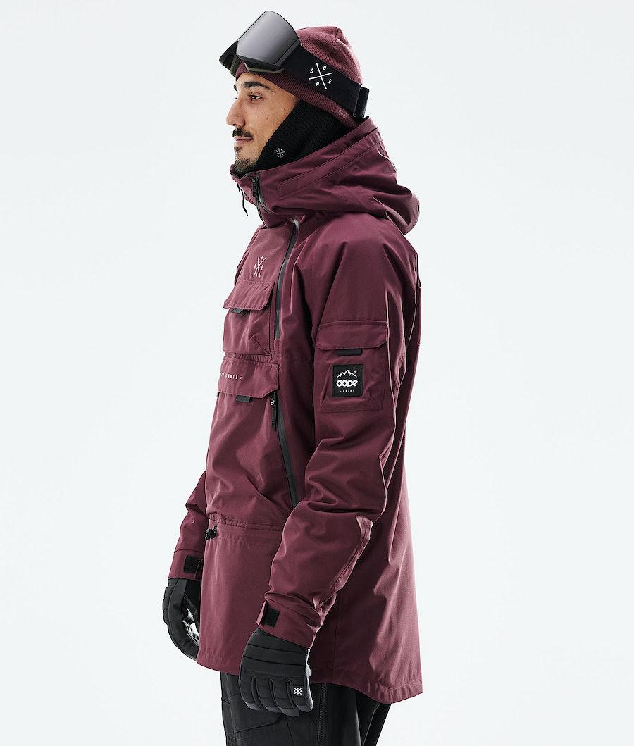 Men's Dope Akin 2021 Ski Jacket Burgundy  USA |  SZGRA-9157