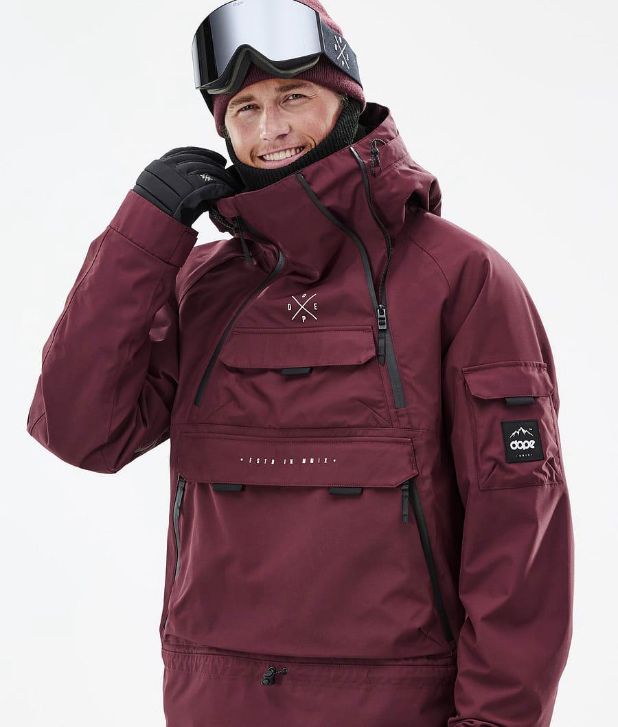 Men's Dope Akin Ski Jacket Burgundy  USA |  COTAS-7351