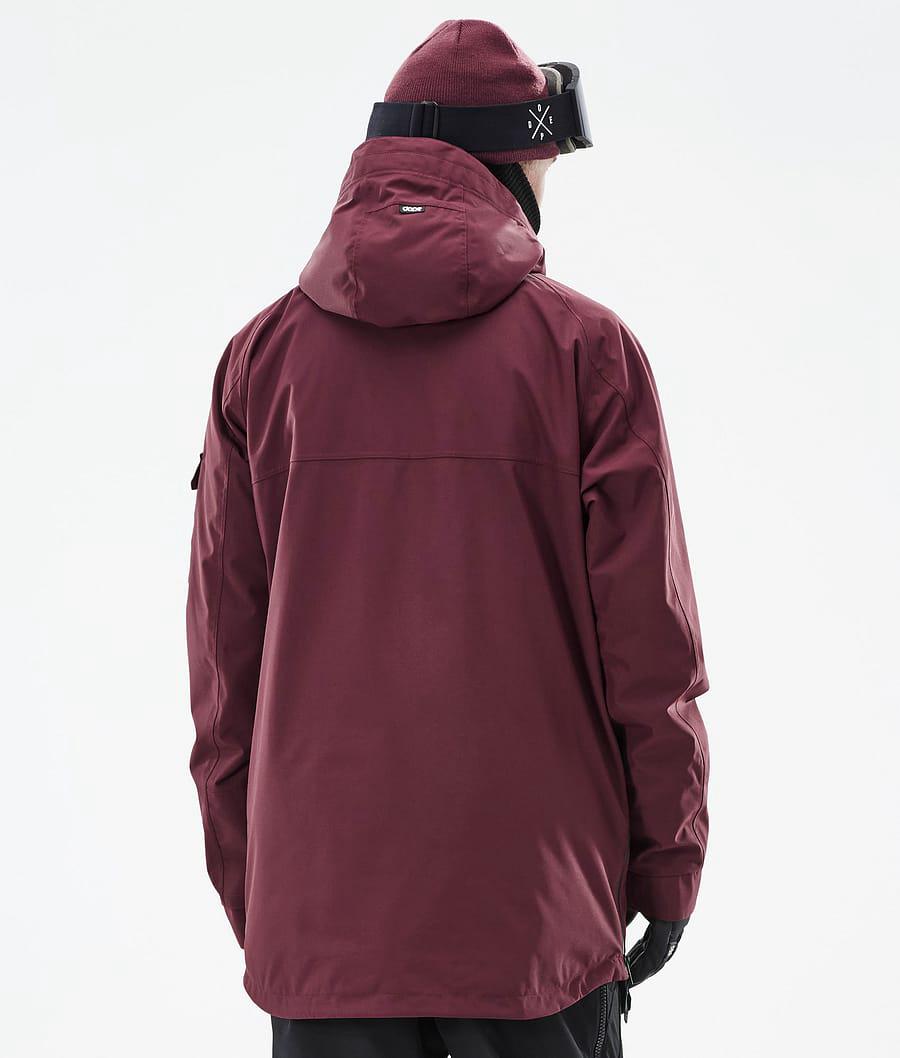 Men's Dope Akin Ski Jacket Burgundy  USA |  COTAS-7351