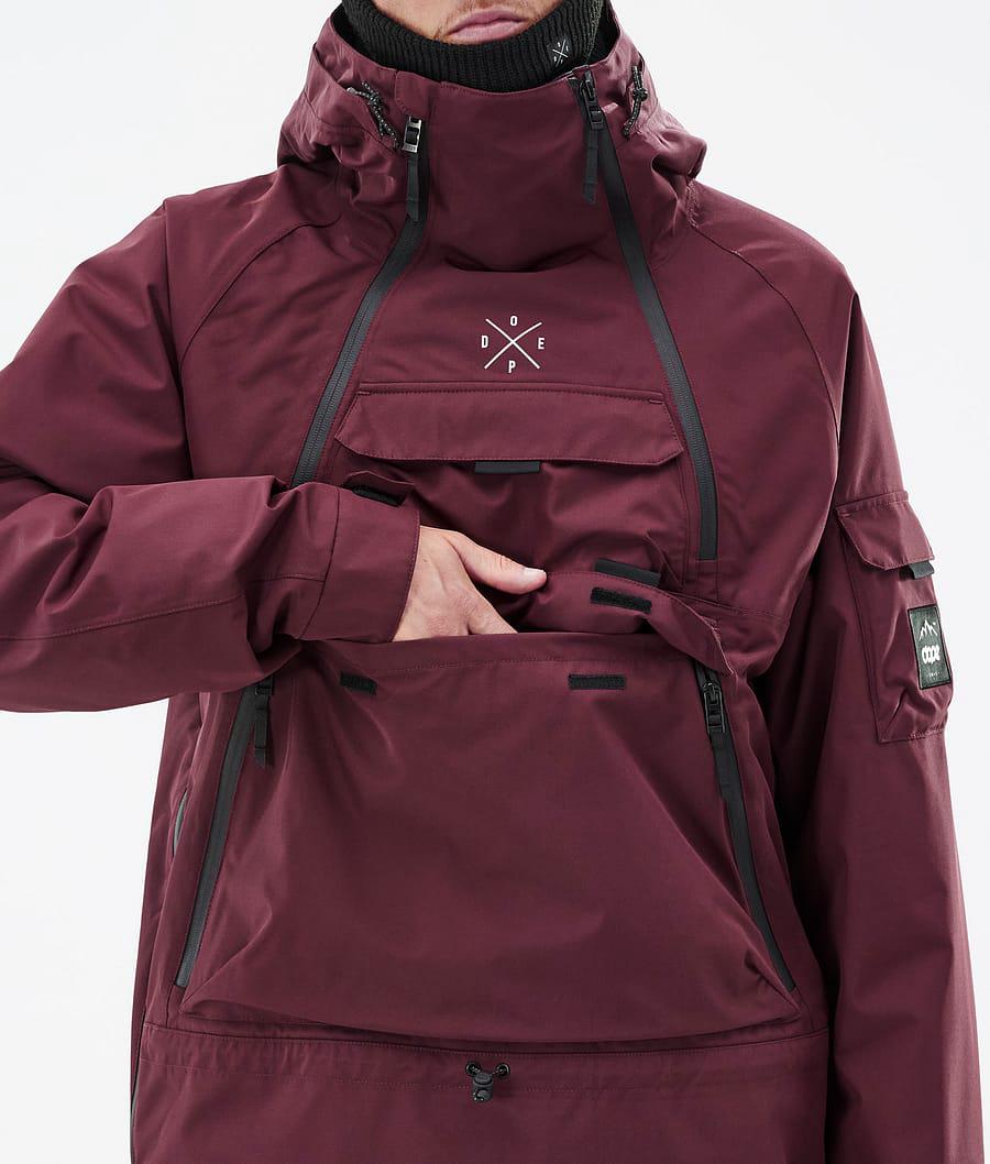 Men's Dope Akin Ski Jacket Burgundy  USA |  COTAS-7351