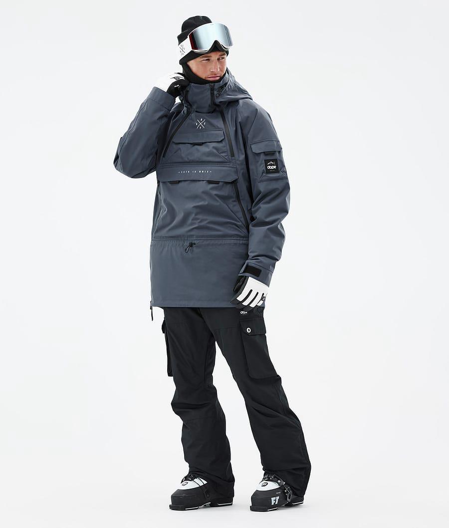 Men's Dope Akin Ski Jacket Metal Blue  USA |  TGZEC-7950