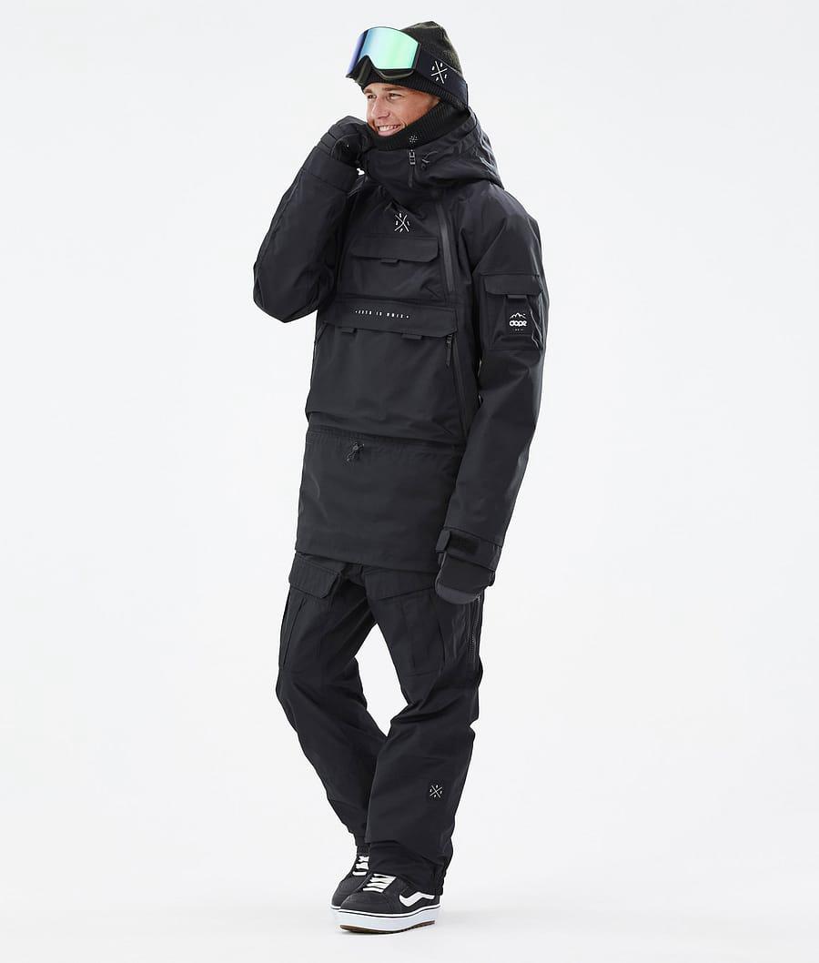 Men's Dope Akin Snowboard Jacket Black  USA |  PLFEM-8590