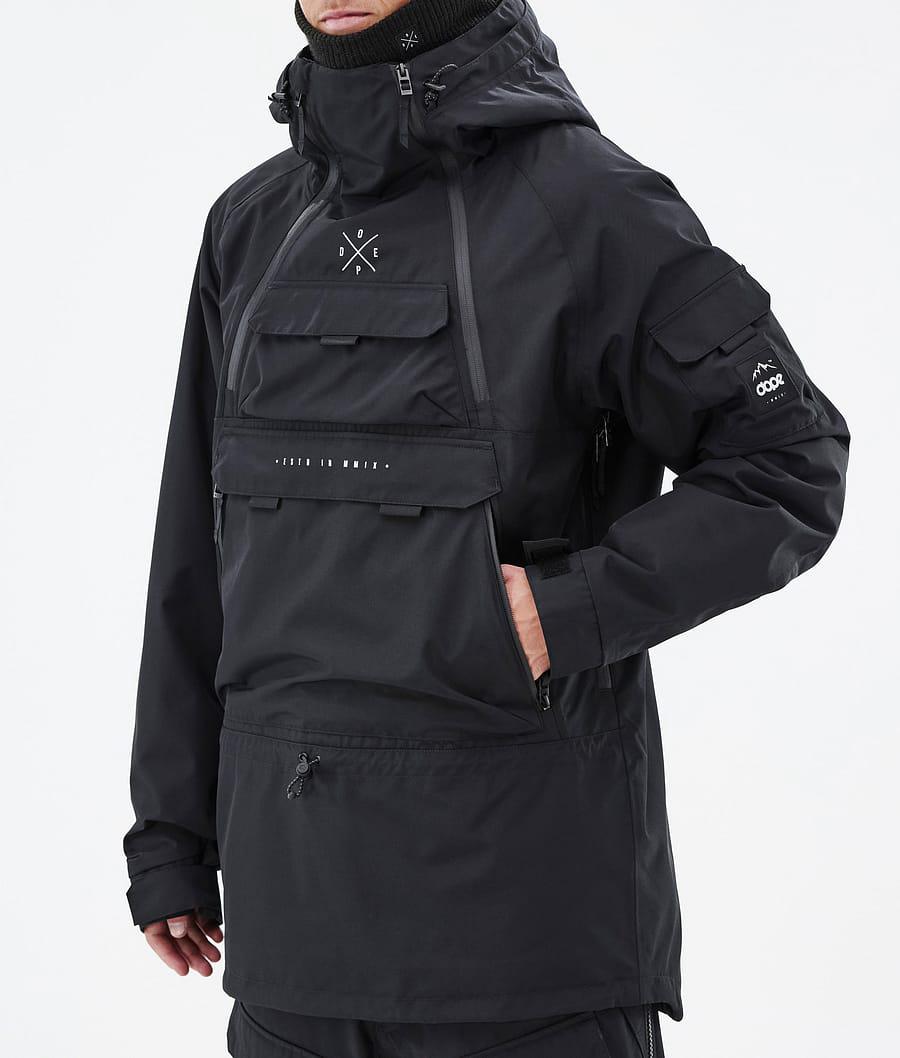 Men's Dope Akin Snowboard Jacket Black  USA |  PLFEM-8590