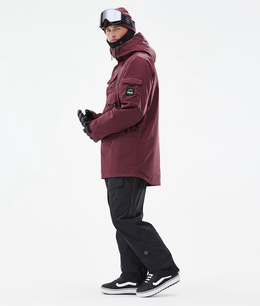 Men's Dope Akin Snowboard Jacket Burgundy  USA |  SOYKL-4620