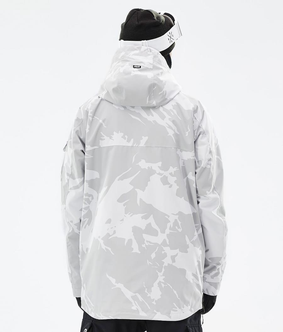 Men's Dope Akin Snowboard Jacket Grey Camo  USA |  NKBAI-0251