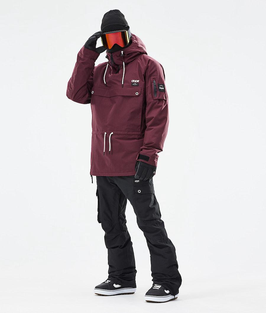 Men's Dope Annok 2021 Snowboard Jacket Burgundy  USA |  QDTGY-8639