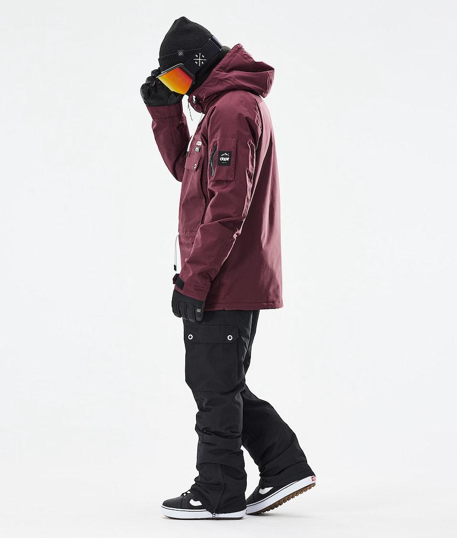 Men's Dope Annok 2021 Snowboard Jacket Burgundy  USA |  QDTGY-8639