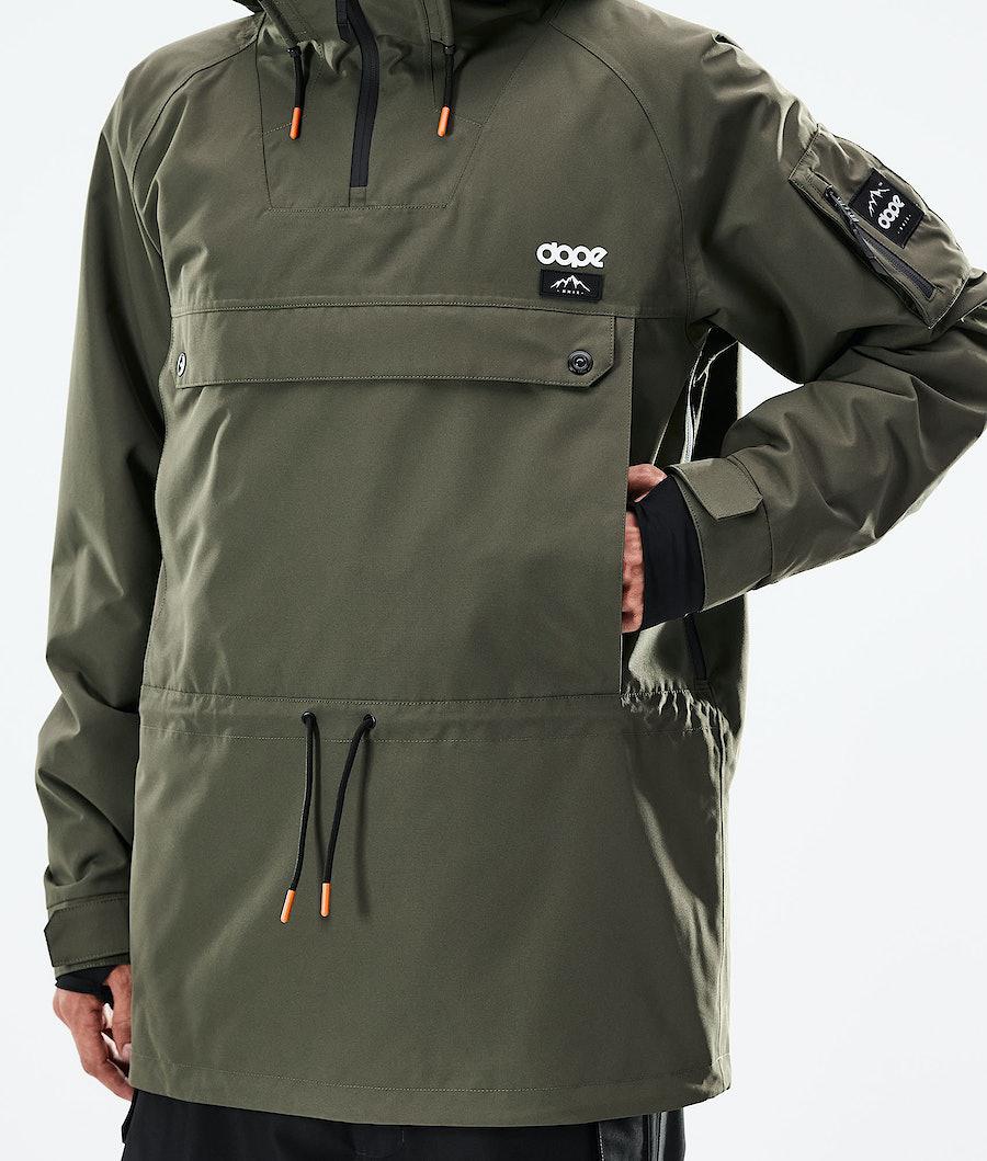 Men's Dope Annok 2021 Snowboard Jacket Olive Green/Black  USA |  JEYTU-8527