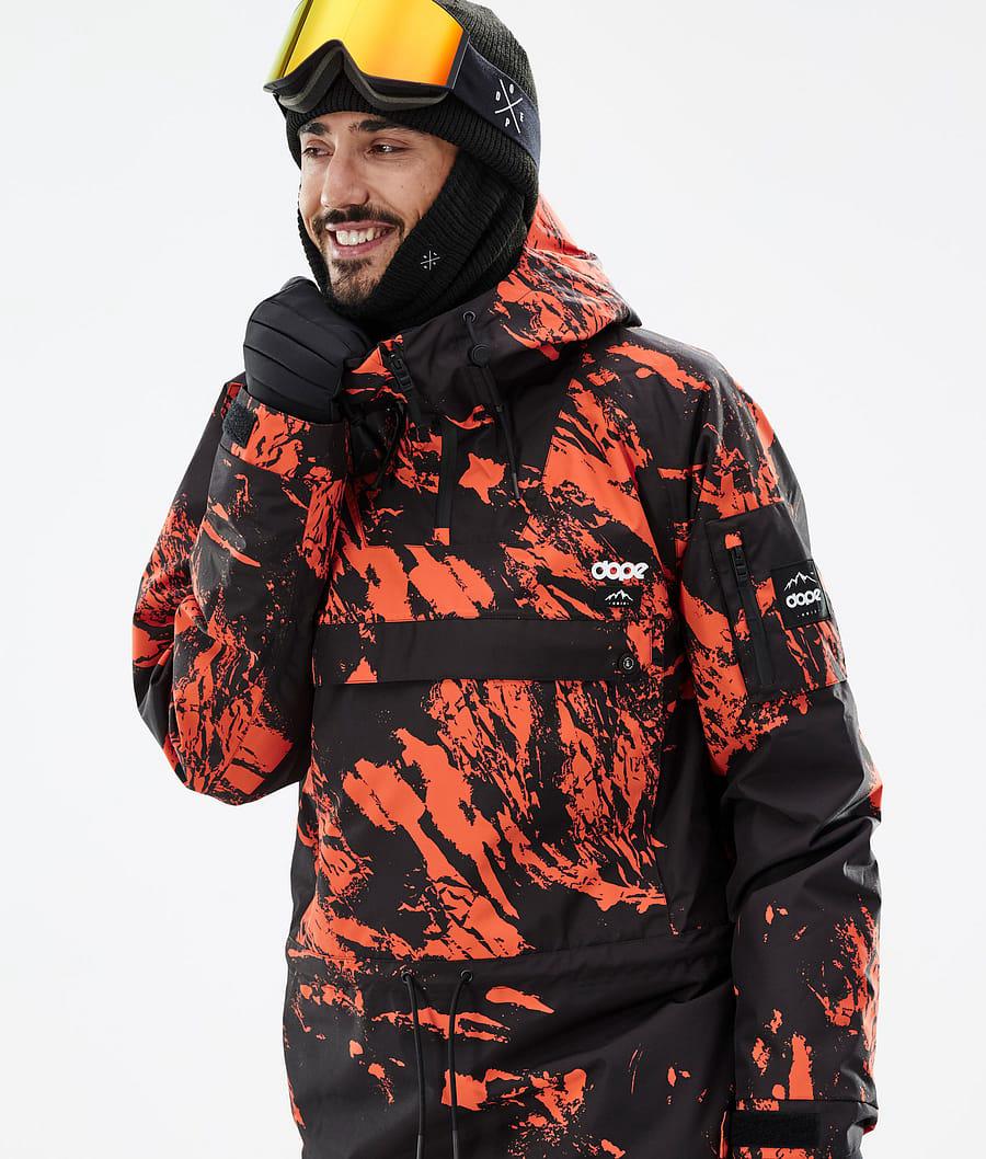 Men's Dope Annok Ski Jacket Paint Orange  USA |  HSJDE-9014