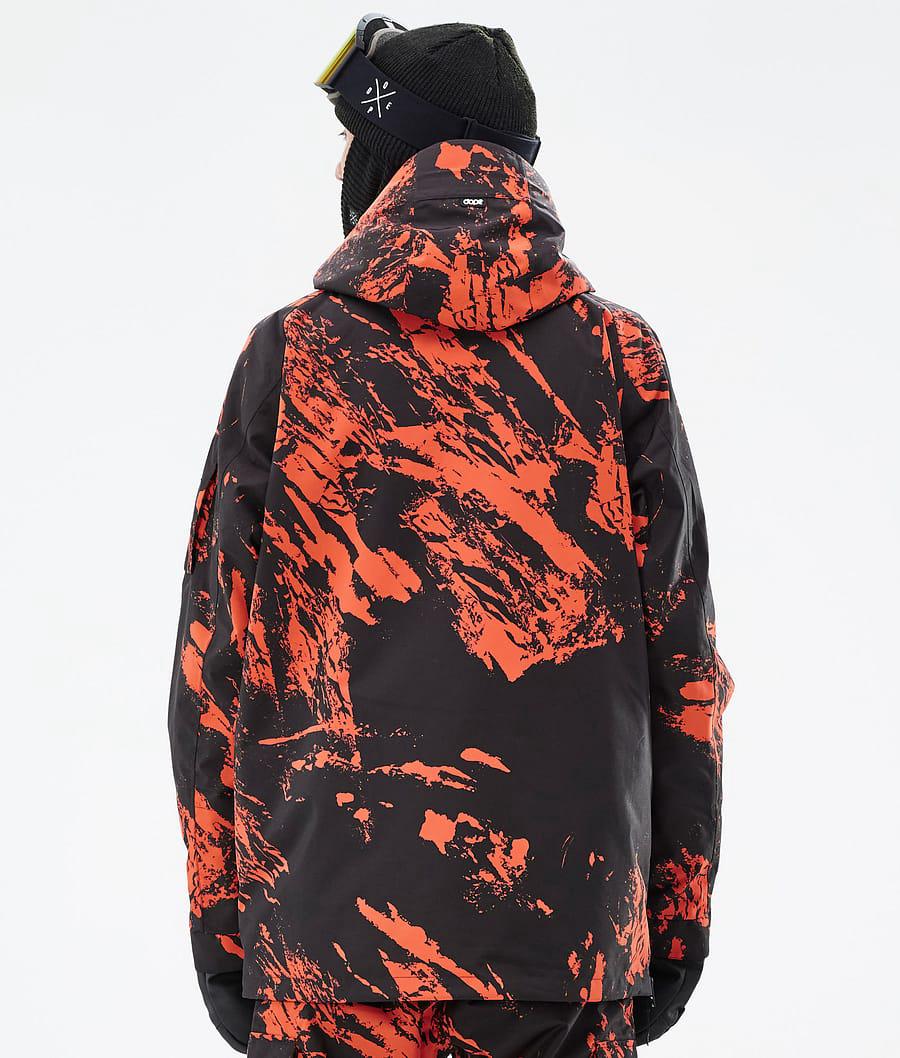 Men's Dope Annok Ski Jacket Paint Orange  USA |  HSJDE-9014