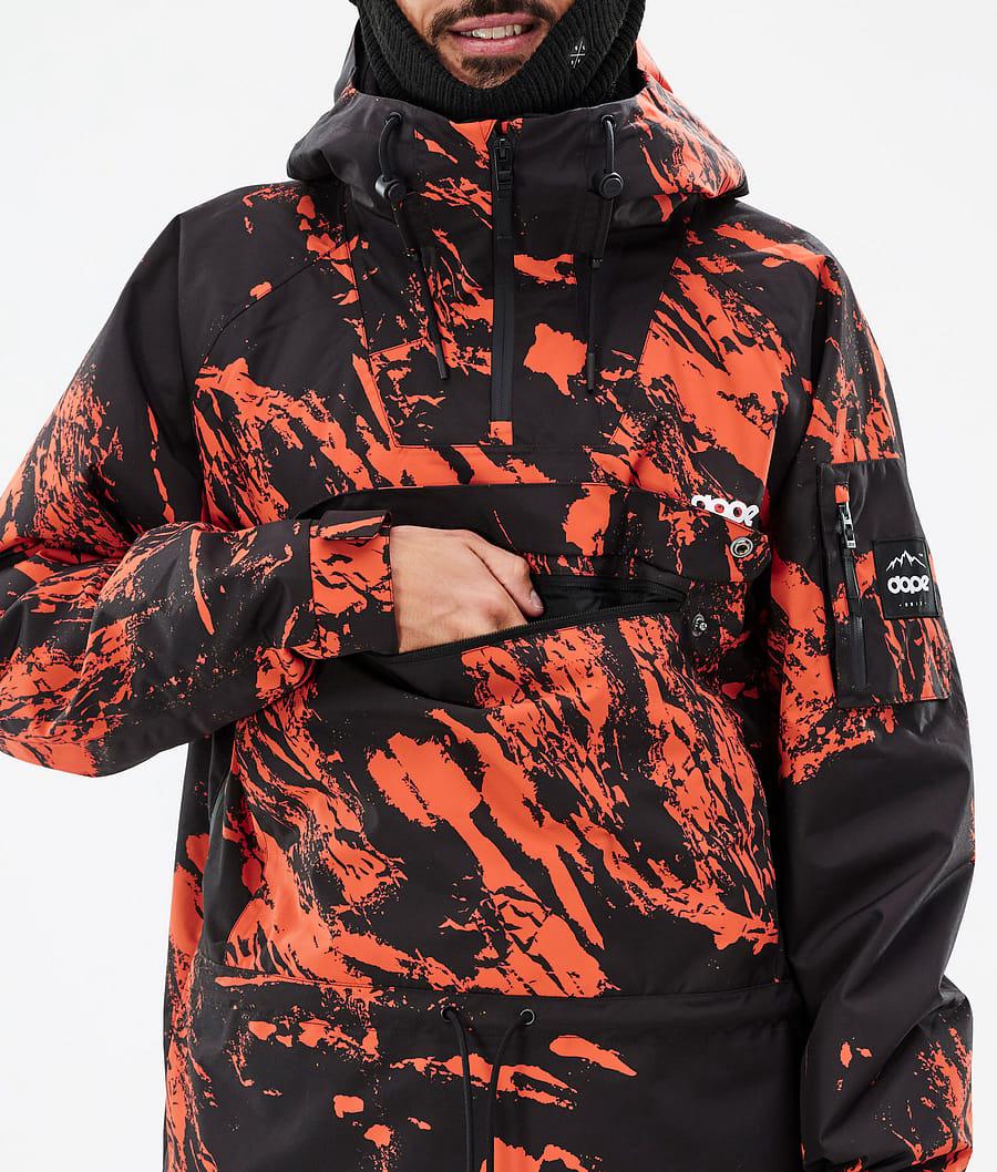 Men's Dope Annok Ski Jacket Paint Orange  USA |  HSJDE-9014