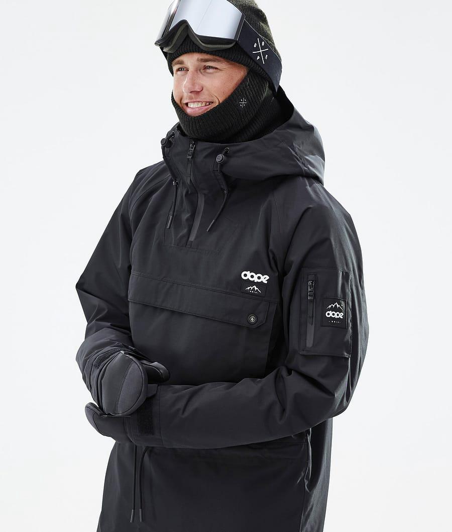 Men's Dope Annok Snowboard Jacket Black  USA |  RKEIG-6578