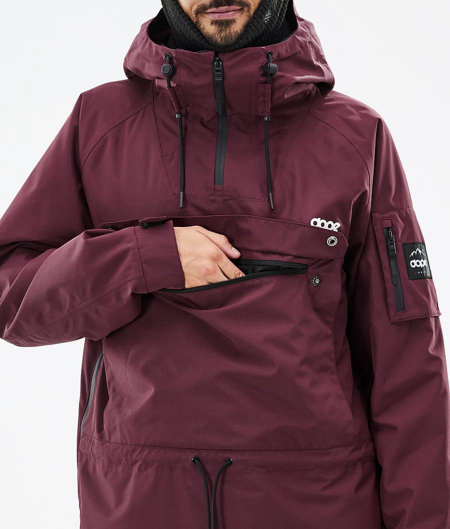 Men's Dope Annok Snowboard Jacket Don Burgundy  USA |  ZGMKE-3082