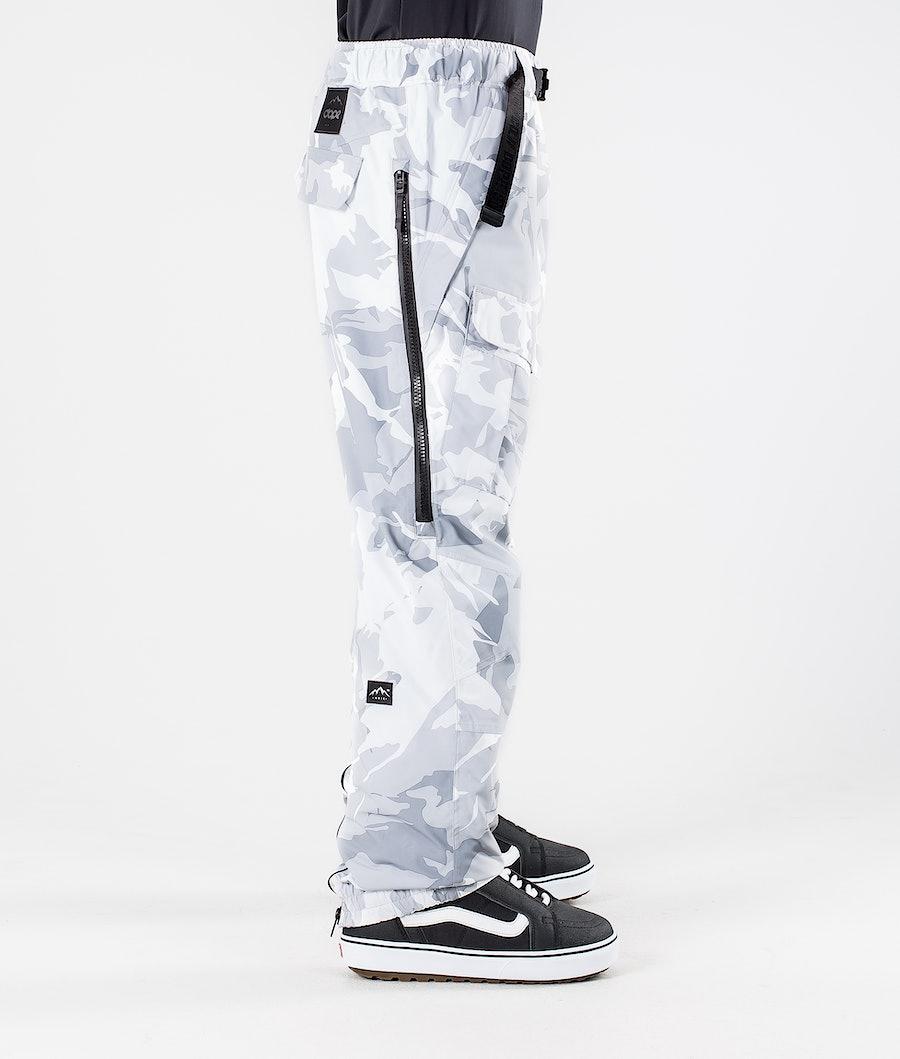 Men's Dope Antek 2020 Snowboard Pants Tucks Camo White  USA |  VOIJE-5914