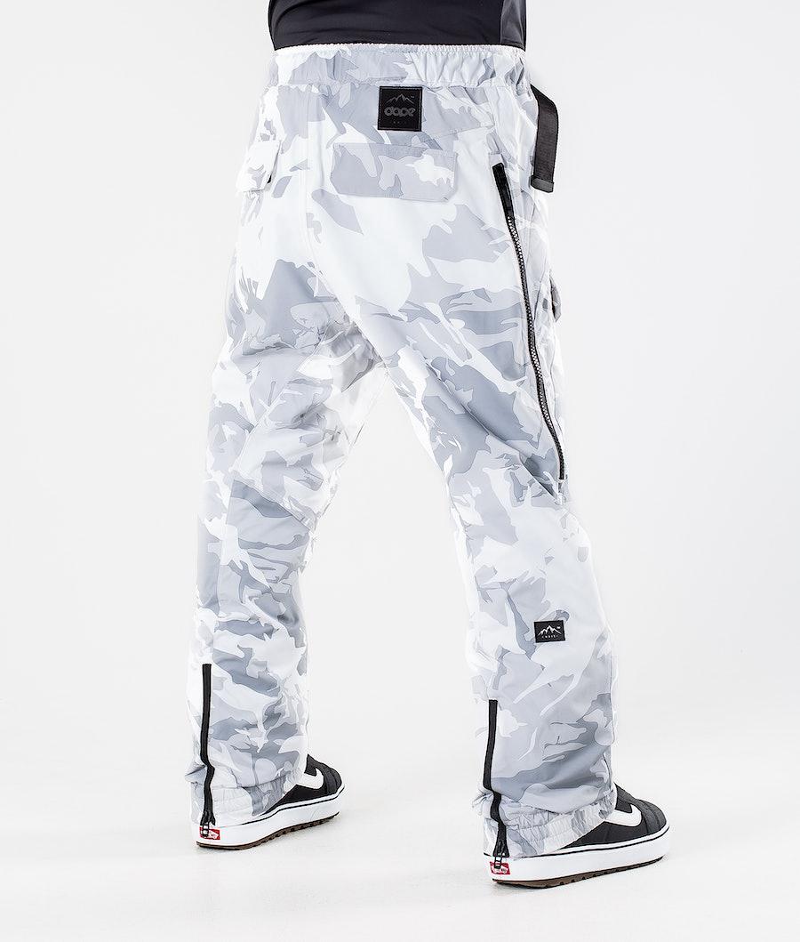 Men's Dope Antek 2020 Snowboard Pants Tucks Camo White  USA |  VOIJE-5914