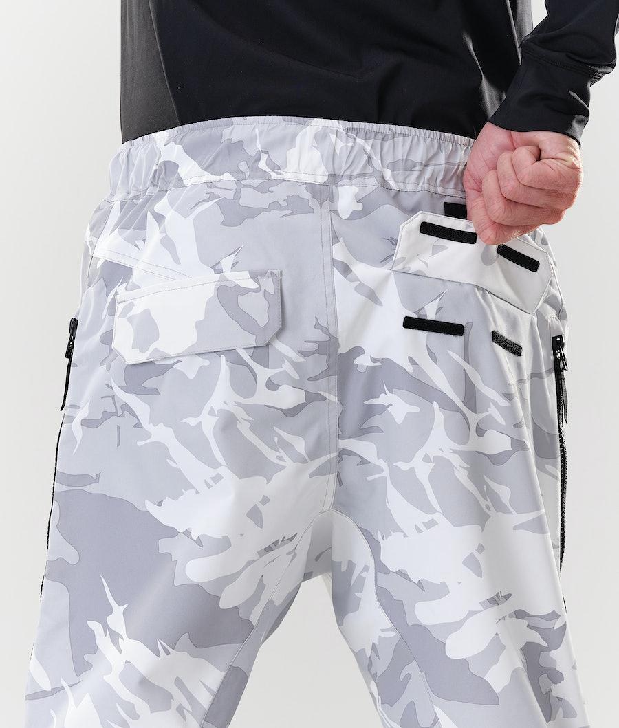 Men's Dope Antek 2020 Snowboard Pants Tucks Camo White  USA |  VOIJE-5914