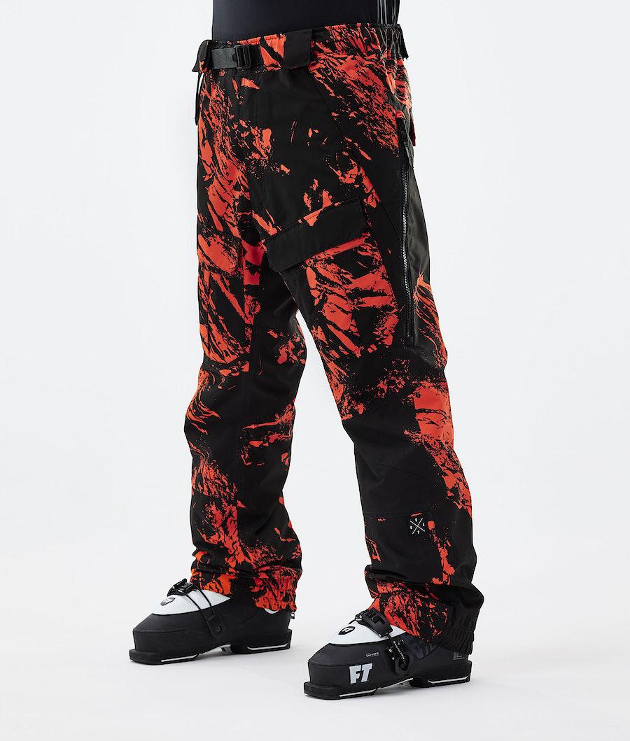 Men\'s Dope Antek 2021 Ski Pants Paint Orange  USA |  CZQXR-2145