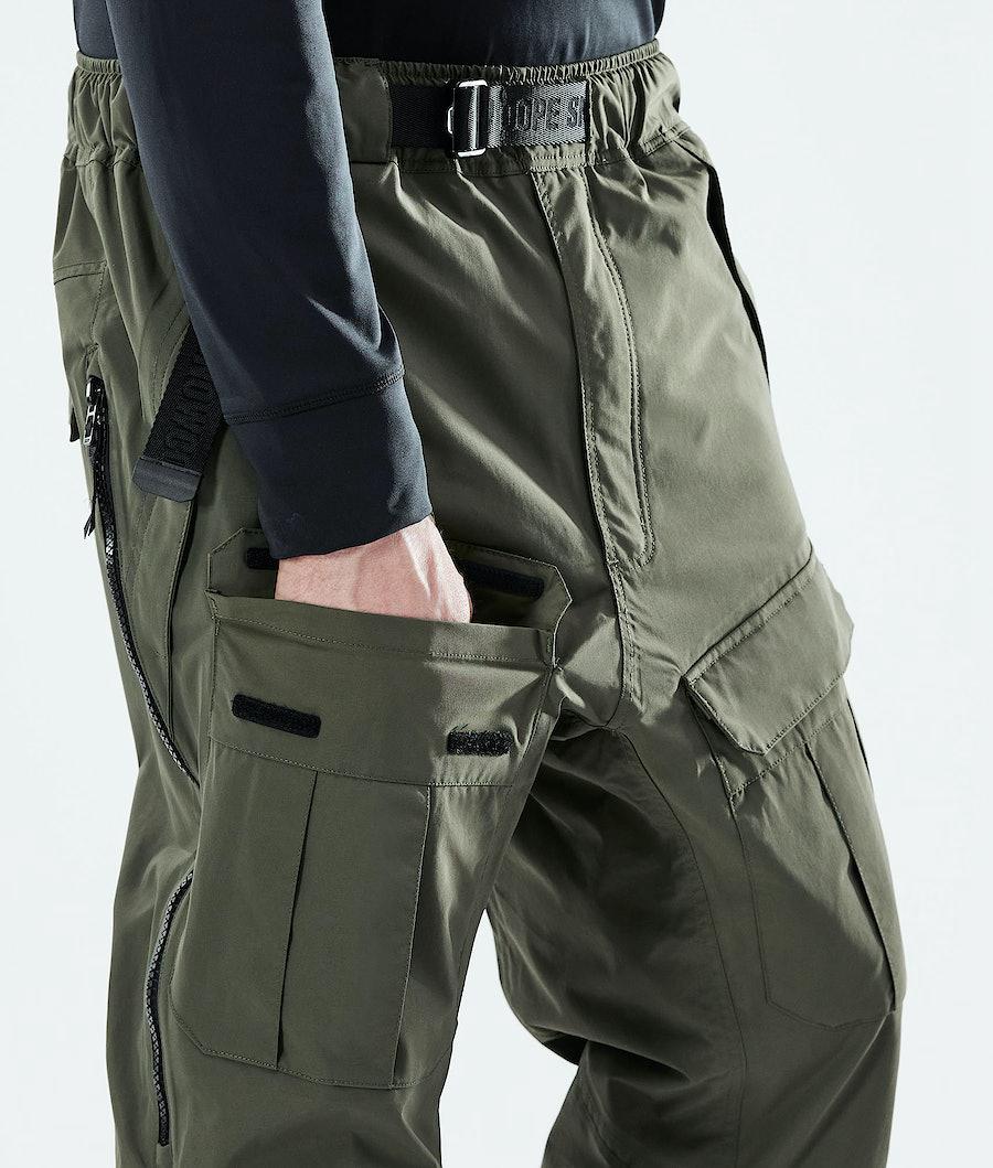 Men's Dope Antek Ski Pants Olive Green  USA |  DNROI-4087