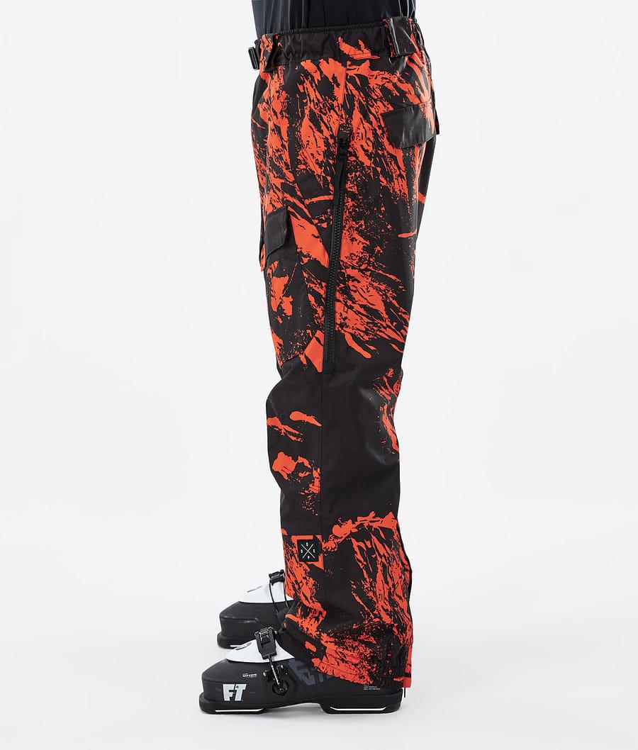 Men's Dope Antek Ski Pants Paint Orange  USA |  EMJBP-0182