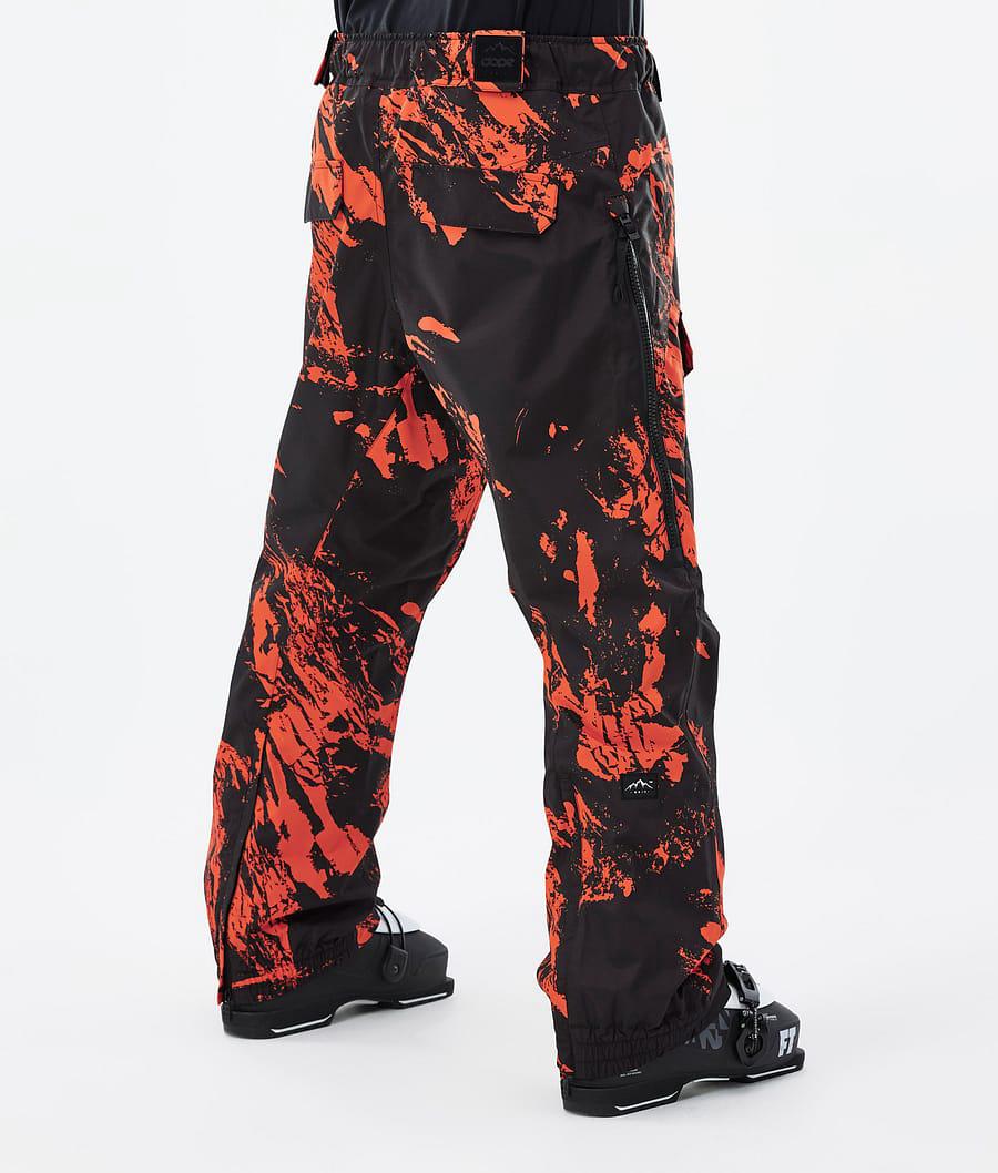 Men's Dope Antek Ski Pants Paint Orange  USA |  EMJBP-0182