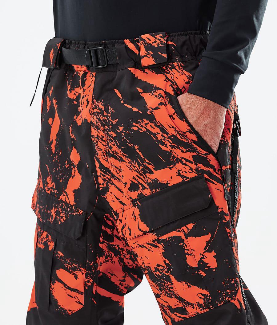 Men's Dope Antek Ski Pants Paint Orange  USA |  EMJBP-0182