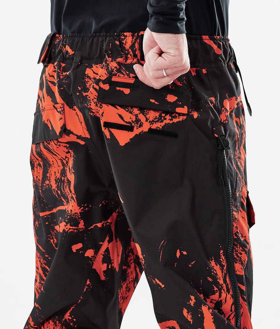 Men's Dope Antek Ski Pants Paint Orange  USA |  EMJBP-0182