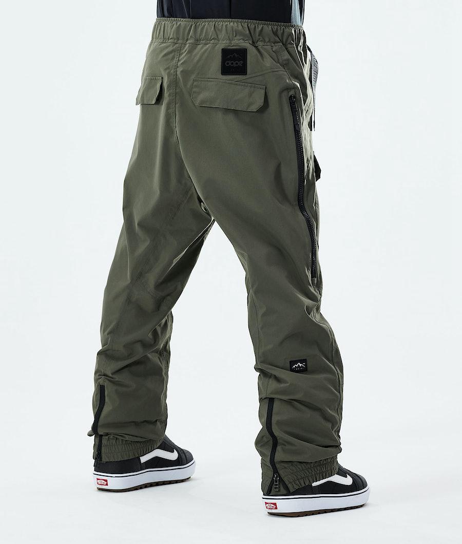 Men's Dope Antek Snowboard Pants Olive Green  USA |  AQXNM-8493