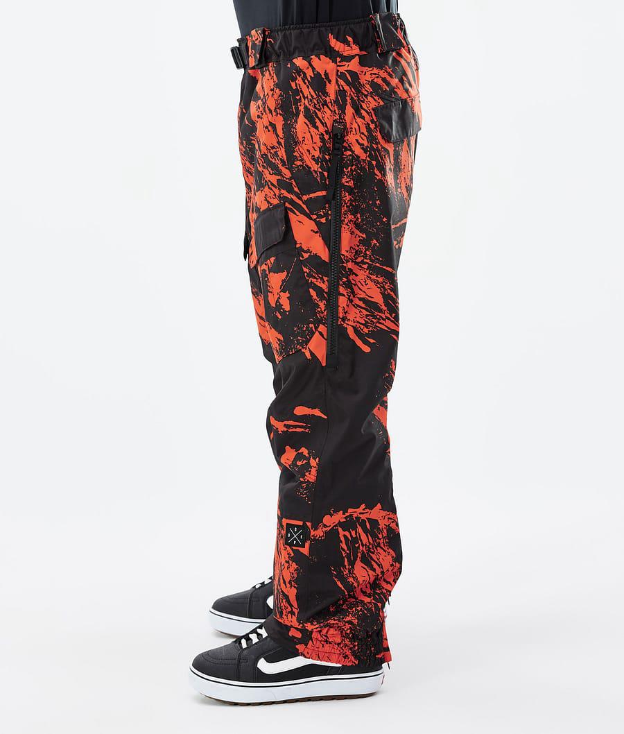 Men's Dope Antek Snowboard Pants Paint Orange  USA |  HKAXC-0857