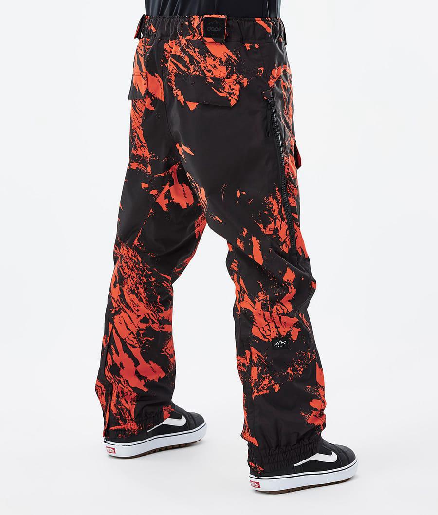 Men's Dope Antek Snowboard Pants Paint Orange  USA |  HKAXC-0857