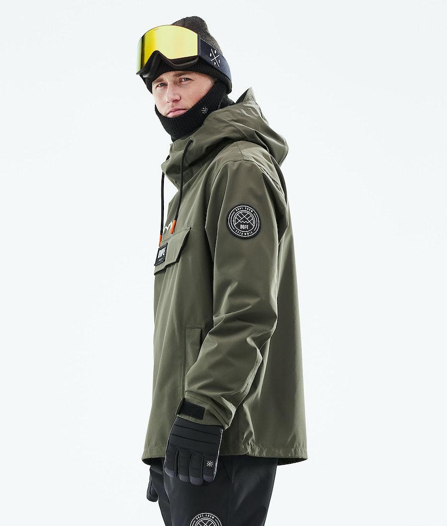 Men's Dope Blizzard 2021 Ski Jacket Olive Green  USA |  UQBFI-9602