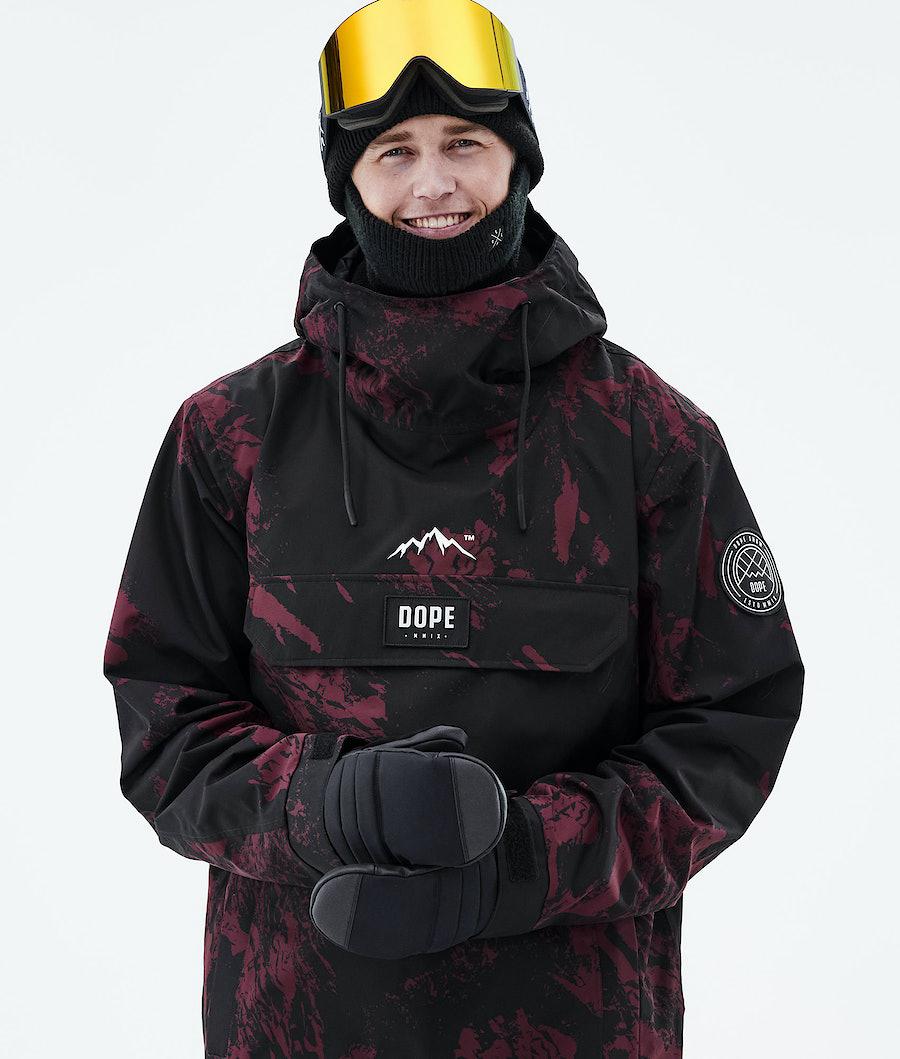 Men's Dope Blizzard 2021 Ski Jacket Paint Burgundy  USA |  INGSU-5269