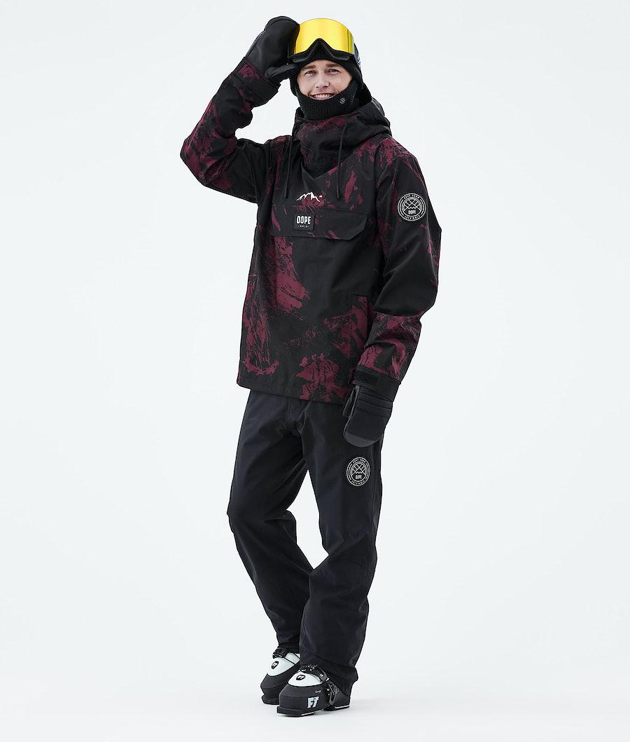 Men's Dope Blizzard 2021 Ski Jacket Paint Burgundy  USA |  INGSU-5269