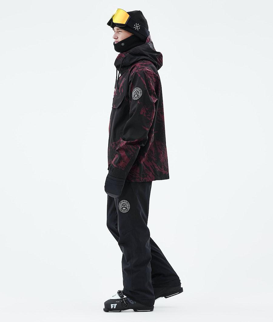 Men's Dope Blizzard 2021 Ski Jacket Paint Burgundy  USA |  INGSU-5269