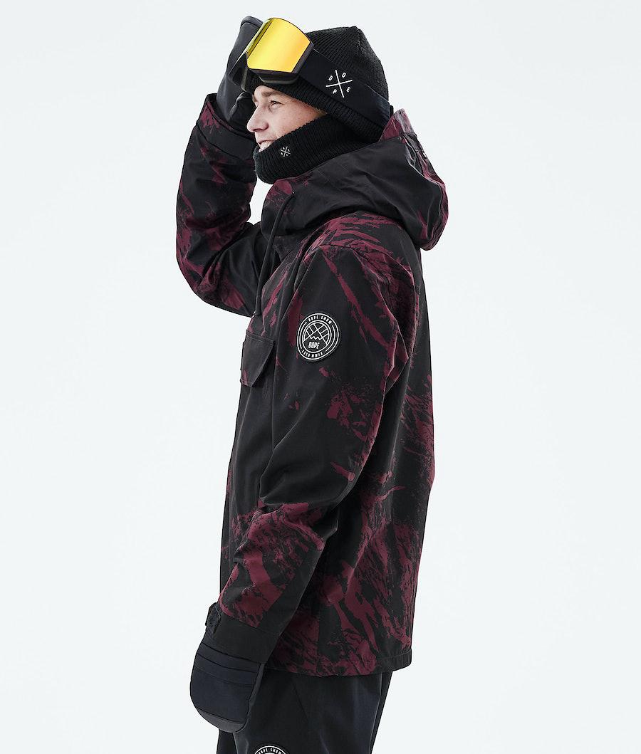 Men's Dope Blizzard 2021 Ski Jacket Paint Burgundy  USA |  INGSU-5269