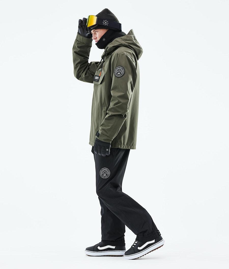 Men's Dope Blizzard 2021 Snowboard Jacket Olive Green  USA |  AMNKQ-9241