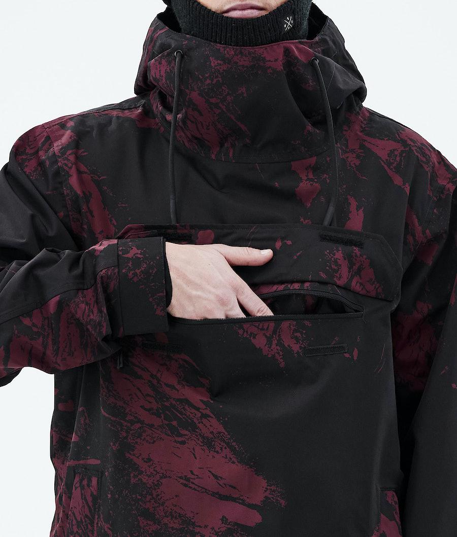 Men's Dope Blizzard 2021 Snowboard Jacket Paint Burgundy  USA |  HXQGD-7236