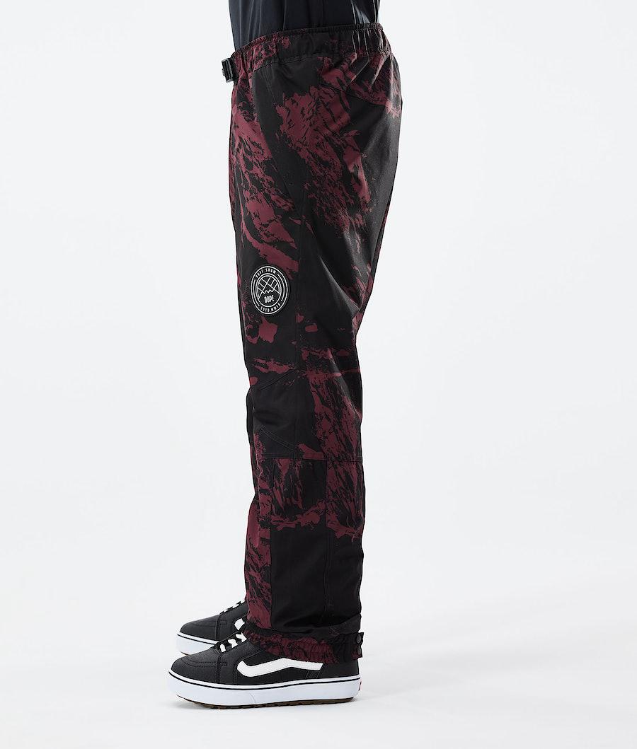 Men's Dope Blizzard 2021 Snowboard Pants Paint Burgundy  USA |  IWYSG-0621