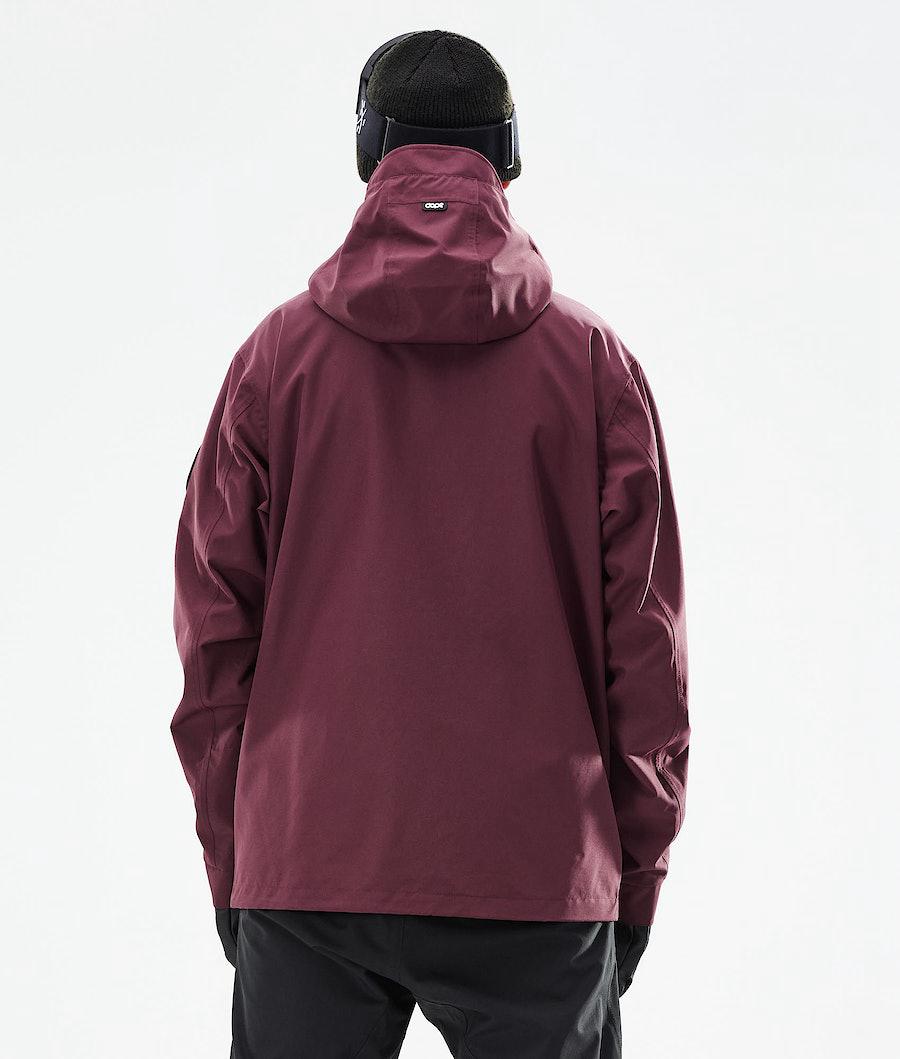 Men's Dope Blizzard Full Zip 2021 Snowboard Jacket Burgundy  USA |  XYOLM-1835