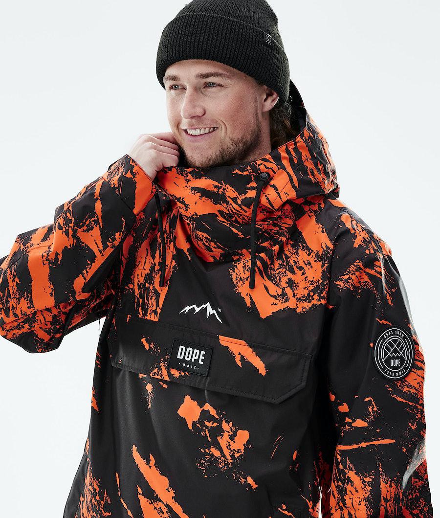 Men's Dope Blizzard Light Outdoor Jacket Paint Orange  USA |  RFDHN-3647