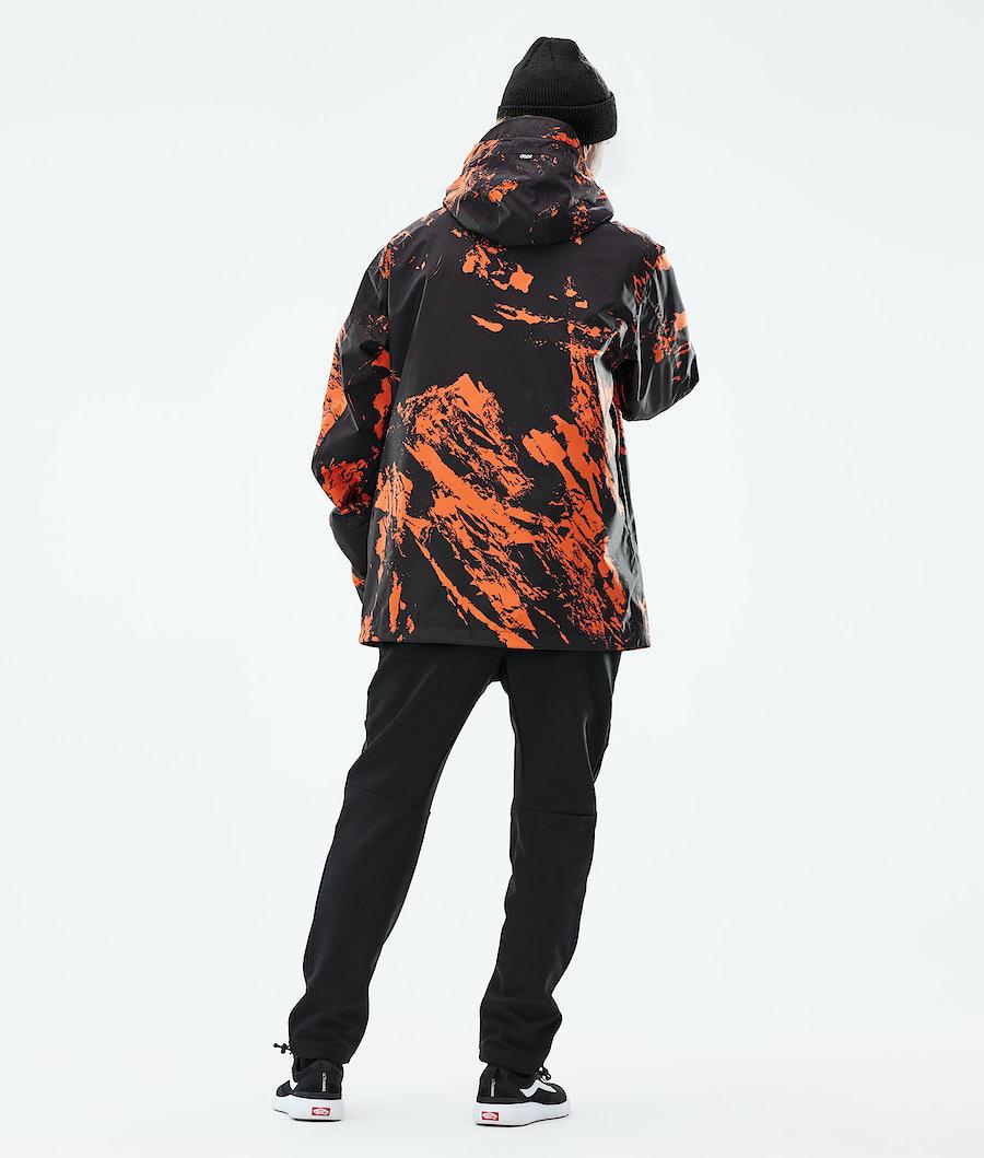 Men's Dope Blizzard Light Outdoor Jacket Paint Orange  USA |  RFDHN-3647