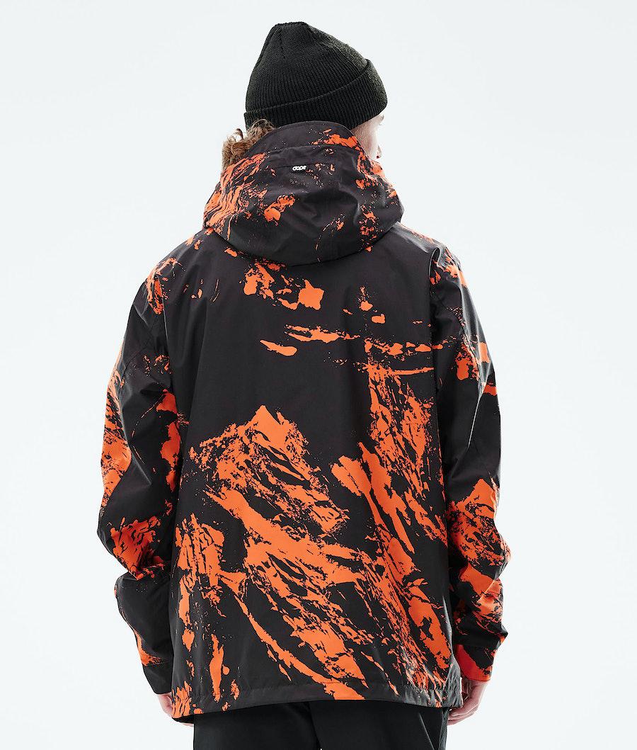 Men's Dope Blizzard Light Outdoor Jacket Paint Orange  USA |  RFDHN-3647