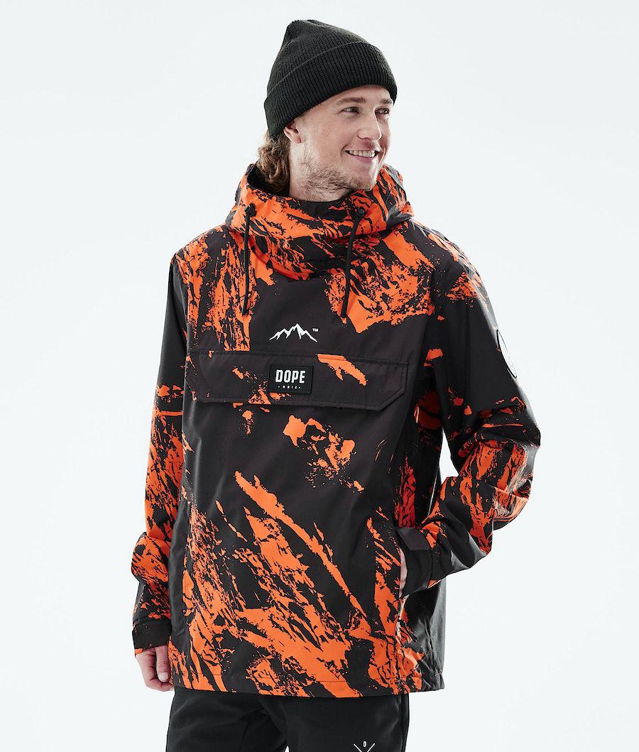 Men\'s Dope Blizzard Light Outdoor Jacket Paint Orange  USA |  RFDHN-3647