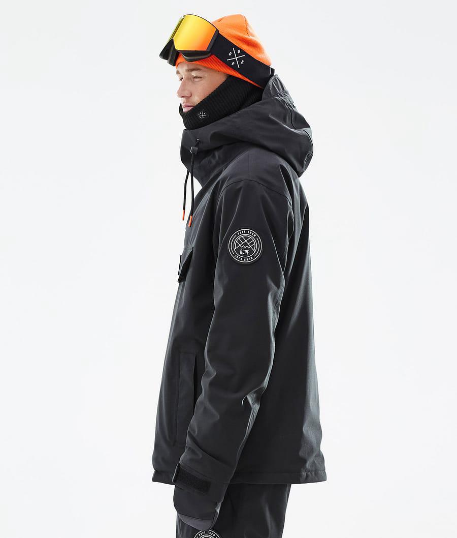 Men's Dope Blizzard Ski Jacket Black  USA |  EXMHY-7836